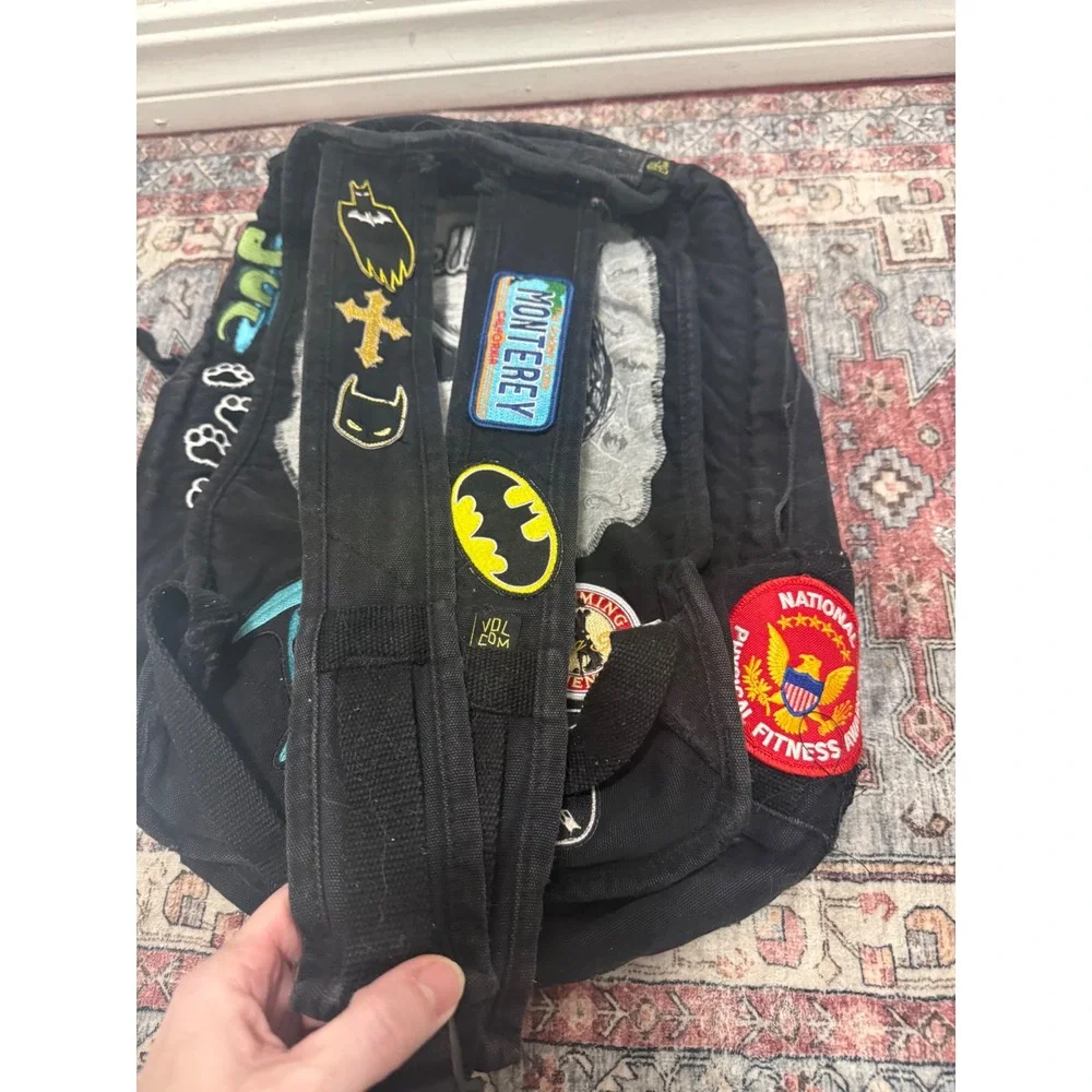 Black Backpack Patches Jack Skellington‎ Spiderman Transformers California